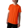thumbnail image 3 of Kiijoy Boys Breathable Active Tee Casual Short Sleeve Solid Plain T Shirt, Sizes 9-10, 3 of 3