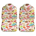 thumbnail image 5 of Fotbe Color Donut Pattern Automotive Seat Covers for Cars Trucks and SUVs – Car Seat Covers for Front Seats,Protective Seat Covers,Vehicle Seat Covers, Set of 2, 5 of 9