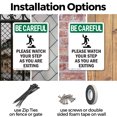 thumbnail image 3 of (2 Pack) Please Watch Your Step With Symbol OSHA Be Careful Sign 12 Inch X 18 Inch Plastic Sign, Weather Resistant, UV Protected for Workplace, Business, and Construction Site, Made in, 3 of 8