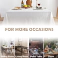 thumbnail image 4 of Washable Tablecloth Fabric Tassel Tablecloth Kitchen Table Dust Cover Home Decor Everyday Use (Square, 55 x 55 inches) - style:style3;, 4 of 5