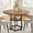 Brown, variant on GAOMON 38.6" Round Dining Table with Storage,Wood Round Dining Table , Space-Saving Wood Kitchen Table with Metal Base, Perfect for Dining Room or Small Spaces,Gray