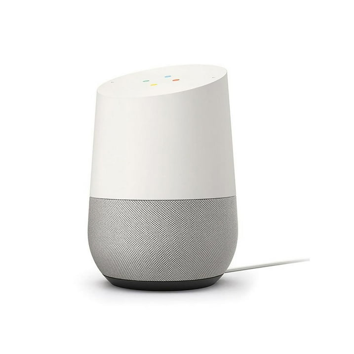 Google Home – Smart Speaker & Google Assistant Featuring Wi-Fi and Bluetooth with Alexa built-in, bass boost, portability, a subwoofer, built-in microphone, and a USB port.