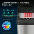thumbnail image 3 of iTouchless 13 Gallon Sensor Kitchen Trash Can with AbsorbX Odor Filter, Stainless Steel, 3 of 7
