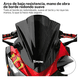 thumbnail image 4 of Parabrisas De Motocicleta Bloosom  Negroprotección Contra Lluvia Negro, 4 of 4