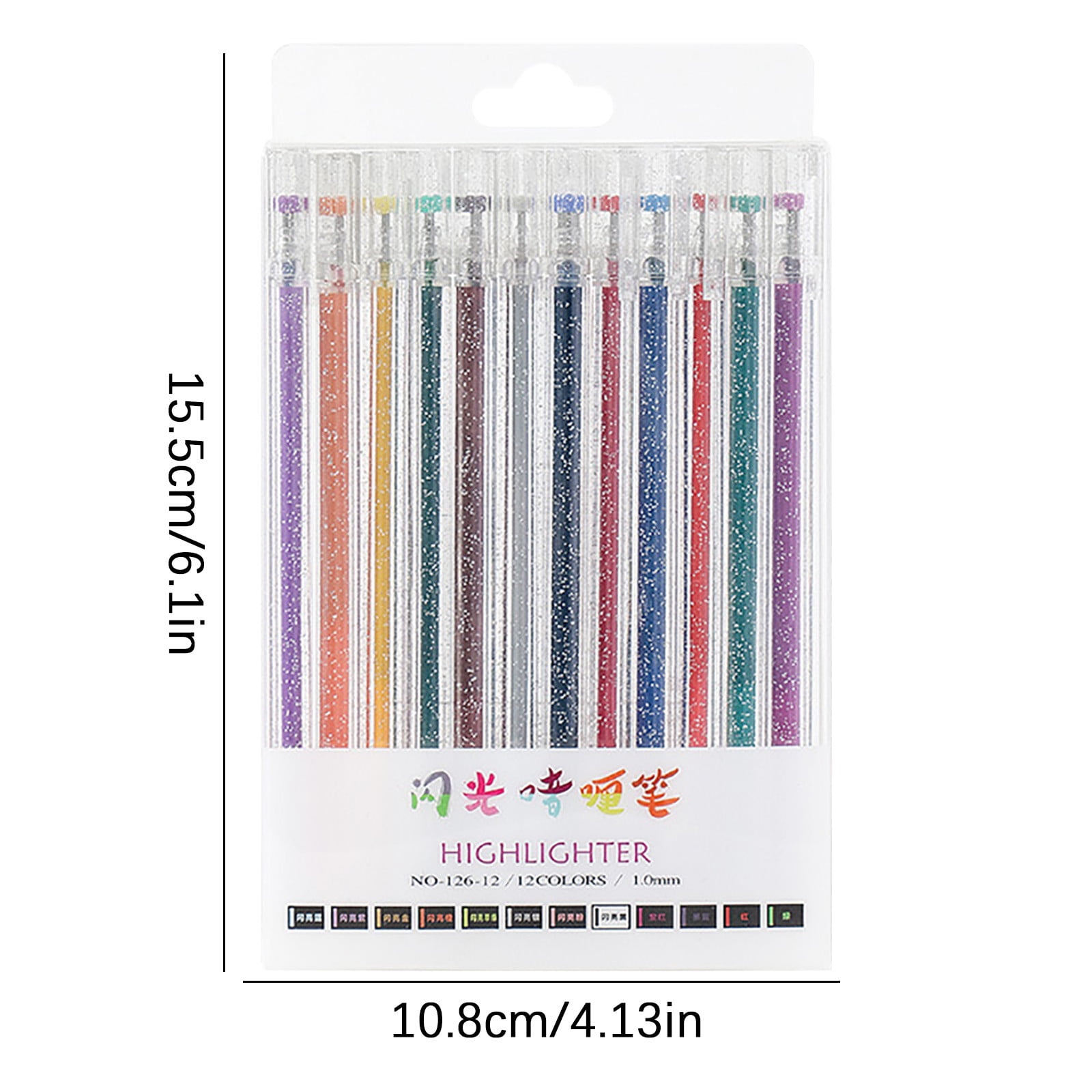 Flash Gel Pen Color Pen Shiny Highlighter For Adult Craft Doodl 12Ml
