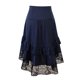 thumbnail image 4 of Falda retro vintage para mujer Estilo gótico Encaje Cordón Costura Falda media Wmkox8yi FGJ453, 4 of 5