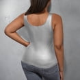 thumbnail image 5 of Liquidation! Hauts Grande Taille pour Femmes, Blouse à Manches Courtes d'Été pour Femmes, Mode Décontractée Sans Manches Unie Col Rond Blouse, 5 of 5