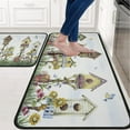 thumbnail image 2 of Rug with Birds Kitchen Mats for Floor 2 Piece, Anti Fatigue Floor Mat for Kitchen, Kitchen Floor Mats for in Front of Sink and Kitchen Matt for Standing for Kitchen Decor 17"X30"+17"X47", 2 of 6