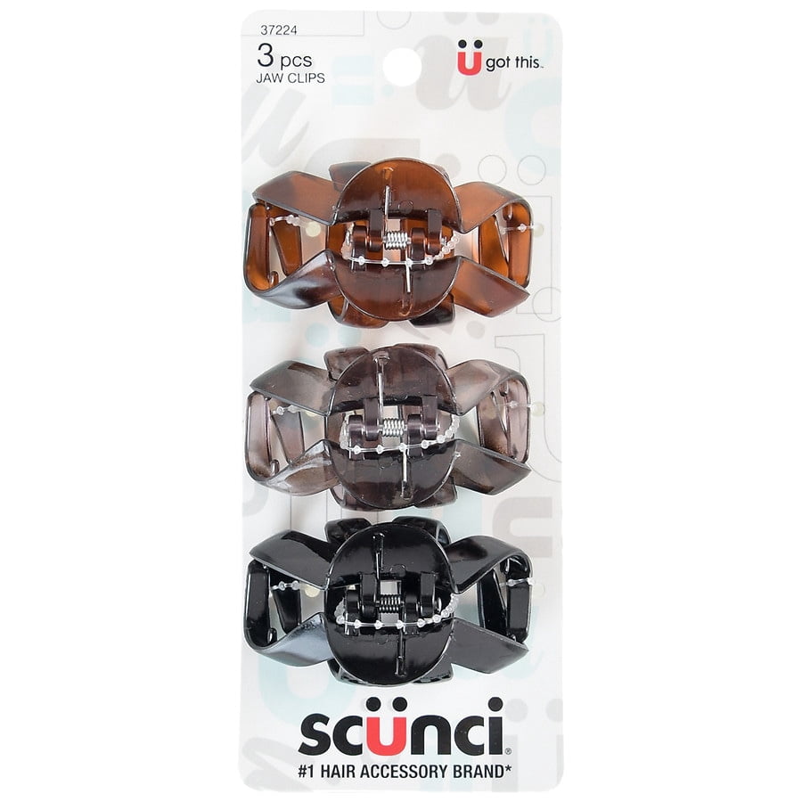 Scunci Medium Octopus Claw/Jaw Hair Clips Medium 3.0 ea Pack of 2