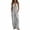 #03 Gray 【Stock Up & Rotate: Mix & Match Your Go-To Colors】, variant on Women's Soft Cotton Blend Casual V-Neck Sleeveless Wide Leg Jumpsuit, Relaxed Fit with Side Pockets, Easy Care Weekend Romper, Summer Beach Wear, Travel Outfit, Maternity