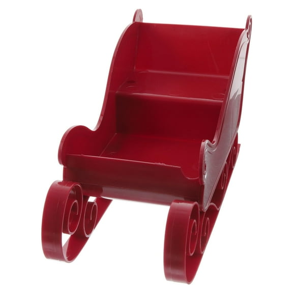 Red Santa Sleigh Christmas Decor for Table Top Holiday Home Decorations-29*13*10cm Childs Patience Away Ornament, Small Tabletop