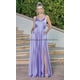 thumbnail image 2 of Vestidos de dama de honor con cuello en V y tirantes finos, vestidos de noche sin espalda sin mangas divididos, vestidos de baile hasta el suelo con bolsillos, 2 of 5