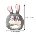 thumbnail image 2 of KAKOWELY Sombrero de conejito de peluche con orejas, accesorio completo para fotos, divertido disfraz de Pascua, 2 of 4