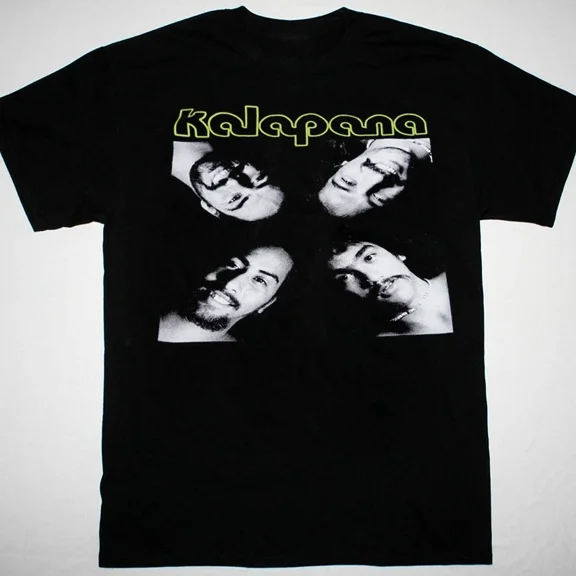 Kalapana vtg band BLACK T-shirt short sleeve All sizes S to 45Xl XA870