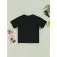 thumbnail image 4 of Bagilaanoe Toddler Baby Boy Rompers/T-Shirts Letter Print Short Sleeve Tops 3M 6M 12M 18M 24M 3T 4T 5T Kids Casual Summer Clothes, 4 of 8