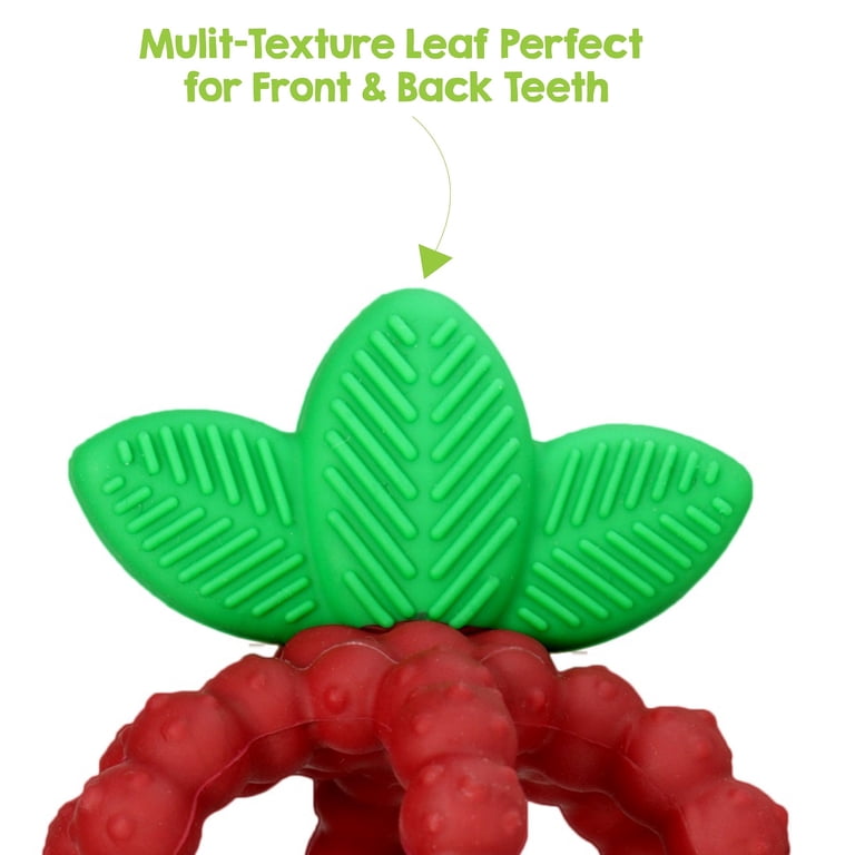 RaZbaby RaZberry Bites Silicone Teether, 6m+ photo 5
