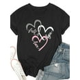 thumbnail image 3 of Women Christian T-Shirt Faith Hope Love Graphic Shirt Casual Crew Neck Top, 3 of 6