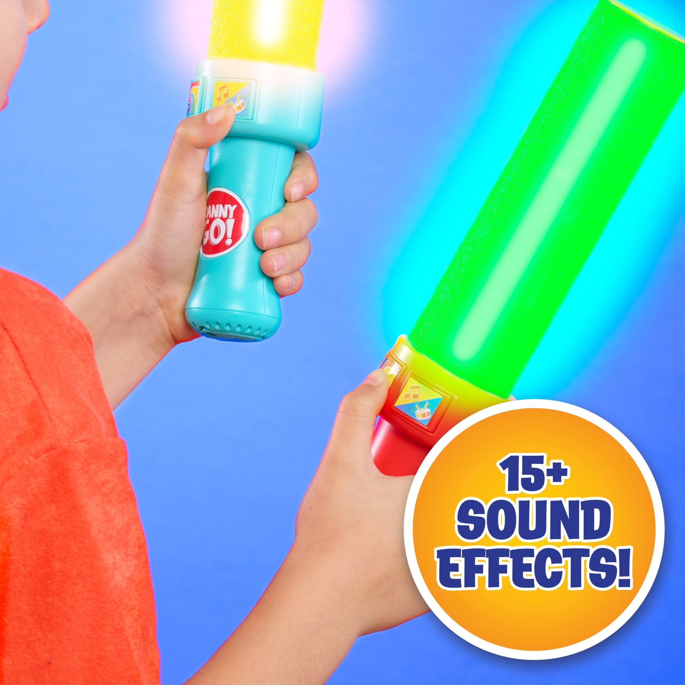 Danny Go! Color Beat Light-Up Musical Drumsticks Officially Licensed Toy for Kids Ages 3 and up