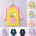 thumbnail image 3 of XIMIN Rain Coat Kids Art Overalls Kid's Apron Painting Supplies Long Sleeves Girls Coat with Pocket Crafting Fashionable Breathable for Little Boys and Girls (5-6 Years, AK), 3 of 3