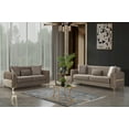thumbnail image 2 of Melody Contemporary 2pc(Sofa Loveseat) made with wood in Taupe, 2 of 20