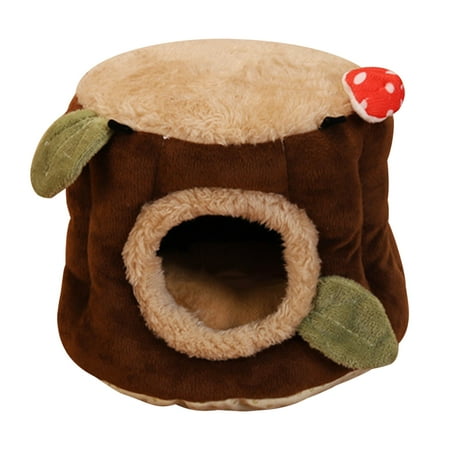 Necvior Bird Warm Nest Hanging Hammock House Winter Tent Plush Hideaway Sleeping Bed for Hedgehog Bunny Easy to Hang for Cage