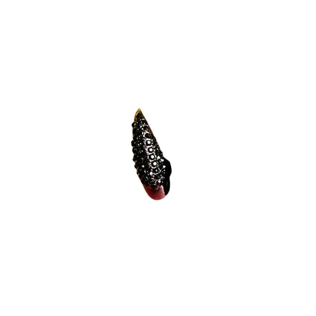Minnieouse Anillo de moda con diamantes de imitación para mujer y hombre Ropa, zapatos y accesorios Miscelánea Negro S Minnieouse AP015280-06