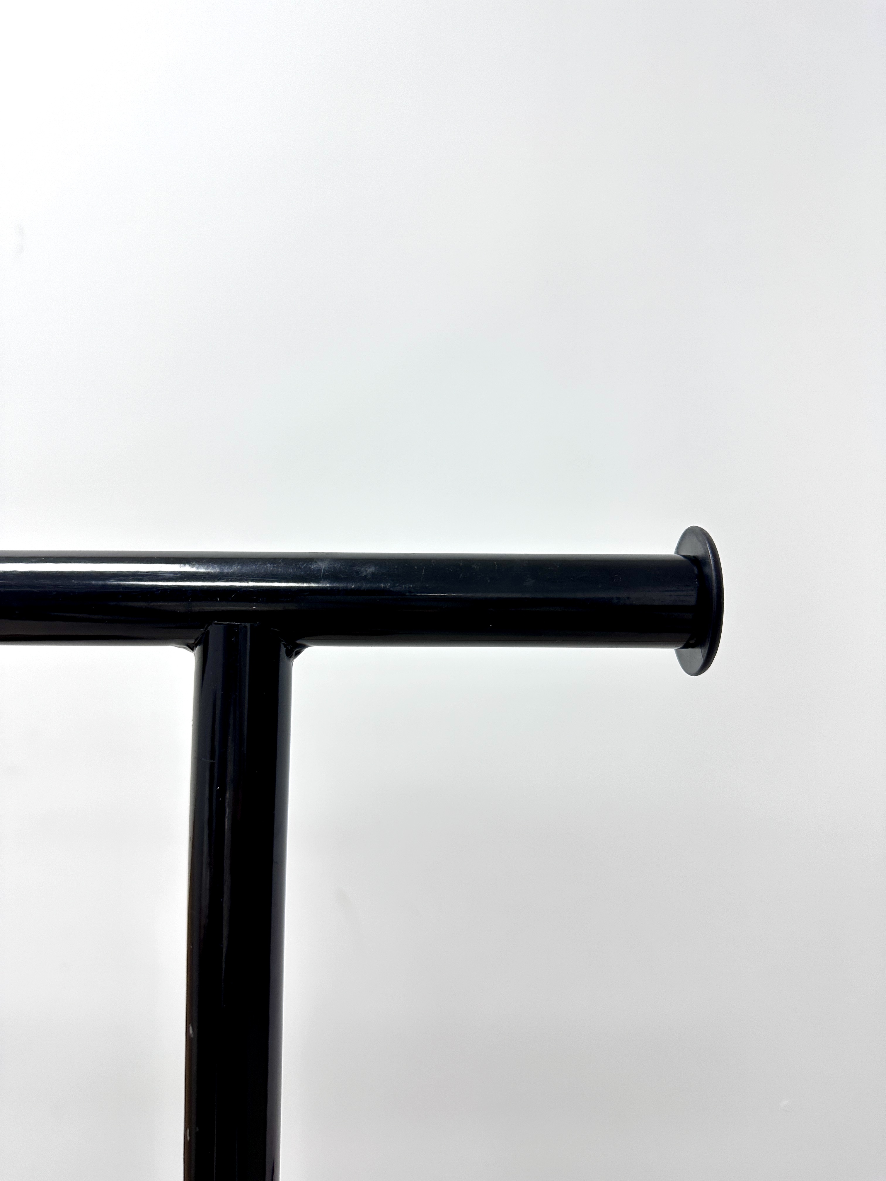 MAINSTAYS MAINSTAYS DOUBLE GARMENT CLOTHES RACK, RICH BLACK, METAL FRAME
