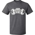 thumbnail image 2 of OXI T-Shirt - Your Workout is, Basic Casual T-Shirt for Men's and Women Fleece T-Shirt Short Sleeve - Graphite Heather Large, 2 of 3