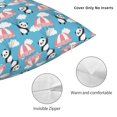 thumbnail image 3 of Pofeuu Panda Flying in the Sky Print Double-sided plush pillowcase Square Throw Pillow Covers Pillows Cover for Living Room Bedroom Sofa Couch Cushion Cover（No pillow core）-12"x12", 3 of 7