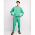thumbnail image 5 of Hanes Explorer Unisex French Terry Crewneck Sweatshirt, Adirondack Peaks Happy Spring Green XL, 5 of 5