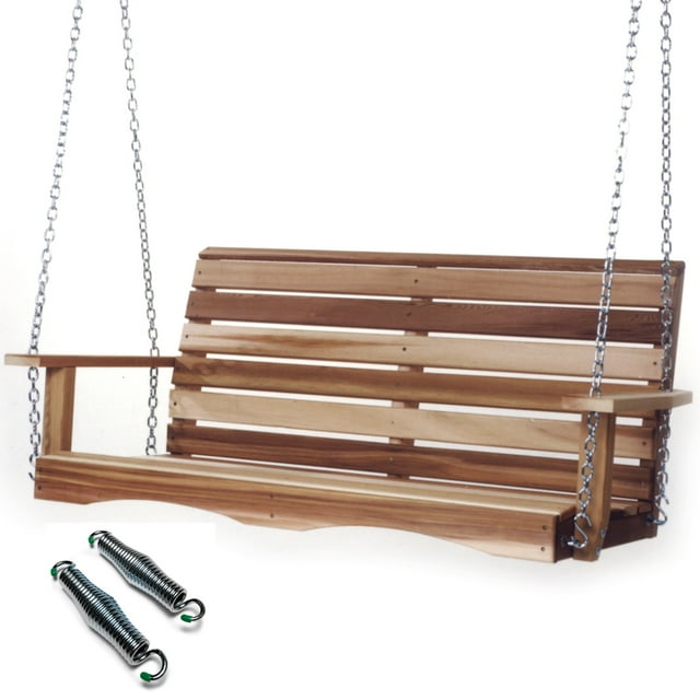 All Things Cedar Balançoire de Porche de 4 Pi avec Ressorts de Balançoire Confort
