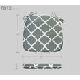 thumbnail image 7 of FBTS Prime Outdoor Chair Cushions (Set of 2) 16x17 Inches Patio Seat Cushions Grey Square Chair Pads for Outdoor Patio Furniture Garden Home Office, 7 of 7
