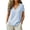 Light Blue, variant on Achuyrbd Women's Gingham V-Neck T-Shirt, Casual Loose Short Sleeve Plaid Blouse, S-2XL