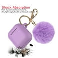thumbnail image 2 of Airpods Silicone Case fur Ball for Airpods 2nd, Tekcoo Protective Portable Silicone Cover Skin for Airpods 2 [Front LED Visible] Accessories w/ Golden Keychain - Purple, 2 of 7