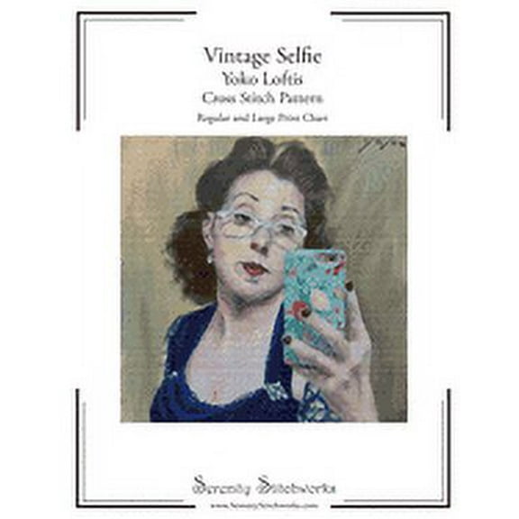Vintage Selfie - Yoko Loftis - Cross Stitch Pattern: Regular and Large Print Chart (Paperback)
