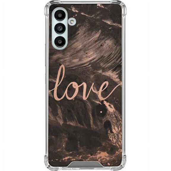 Skinit Hearts Love Rose Gold Black Galaxy A13 5G Clear Case