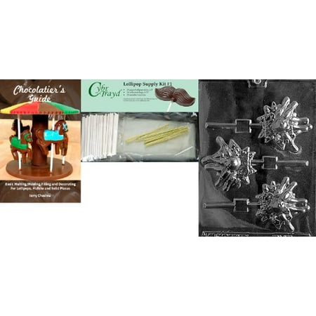 

Cybrtrayd Bowling Lolly Chocolate Mold with Chocolatier s Bundle Includes 25 Lollipop Sticks 25 Cello Bags 25 Gold Twist Ties and Chocolatier s Guide
