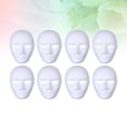 thumbnail image 5 of 8pcs Diy Pintura en blanco Máscara Pulp Mask Mask de graffiti para la máscara de fiesta de la mascarada de vestimenta de cosplay (cara masculina), 5 of 5
