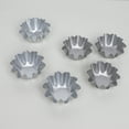 thumbnail image 2 of 4Pcs Egg Tart Molds Aluminum Alloy Tart Moulds Mini Tart Pans Kitchen Gadget, 2 of 6