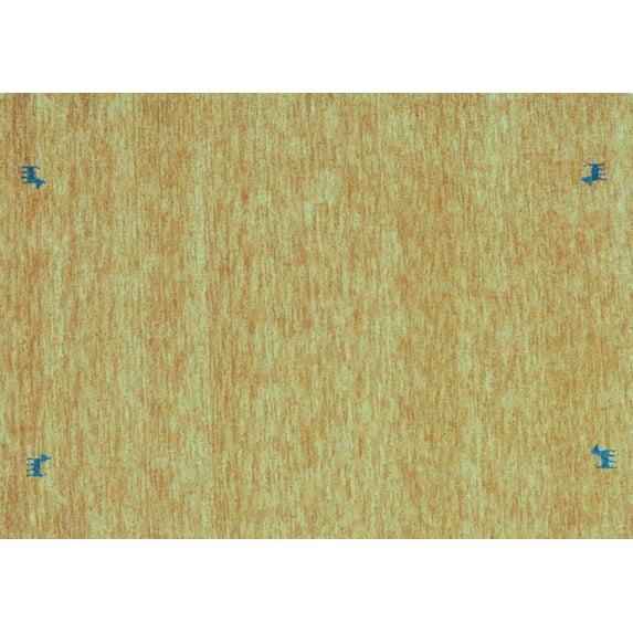 Ahgly Company Indoor Rectangle Abstract Light Blue Contemporary Area Rugs, 7' x 9'