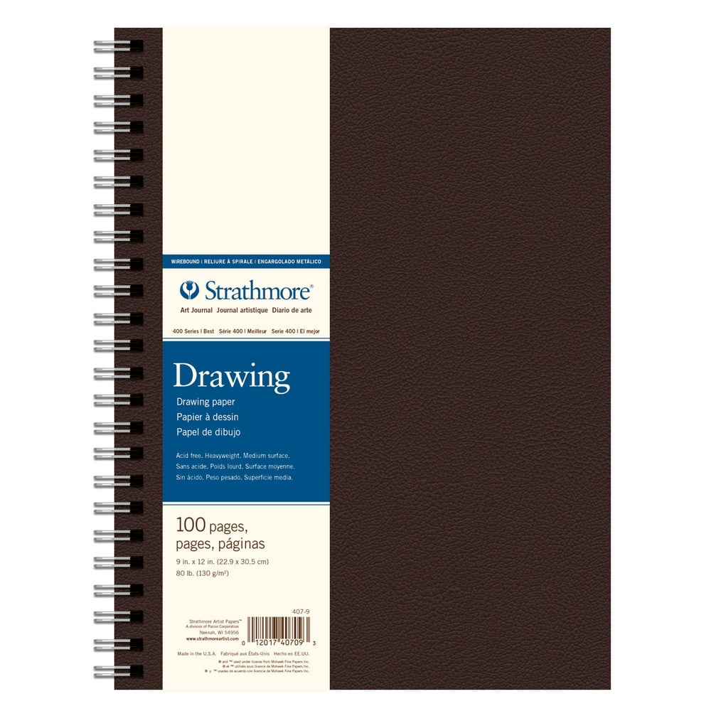 Strathmore Hardcover Field Drawing Sketchbook, Cream, 9" x 12"