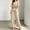 Apricot, variant on Women's Elegant Chiffon Solid Color 2 Piece Set – Slit Short Sleeve Top & Wide Leg Pants Daily Home & Lounge Outfit Navy Blue,XL