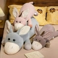 thumbnail image 3 of Big Ears Donkey Long Pillow Bedside Sleeping Plush Toy, 3 of 4