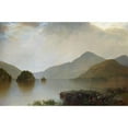 thumbnail image 3 of John Frederick Kensett 24x17 Black Modern Framed Museum Art Print Titled - Lake George (1869), 3 of 5