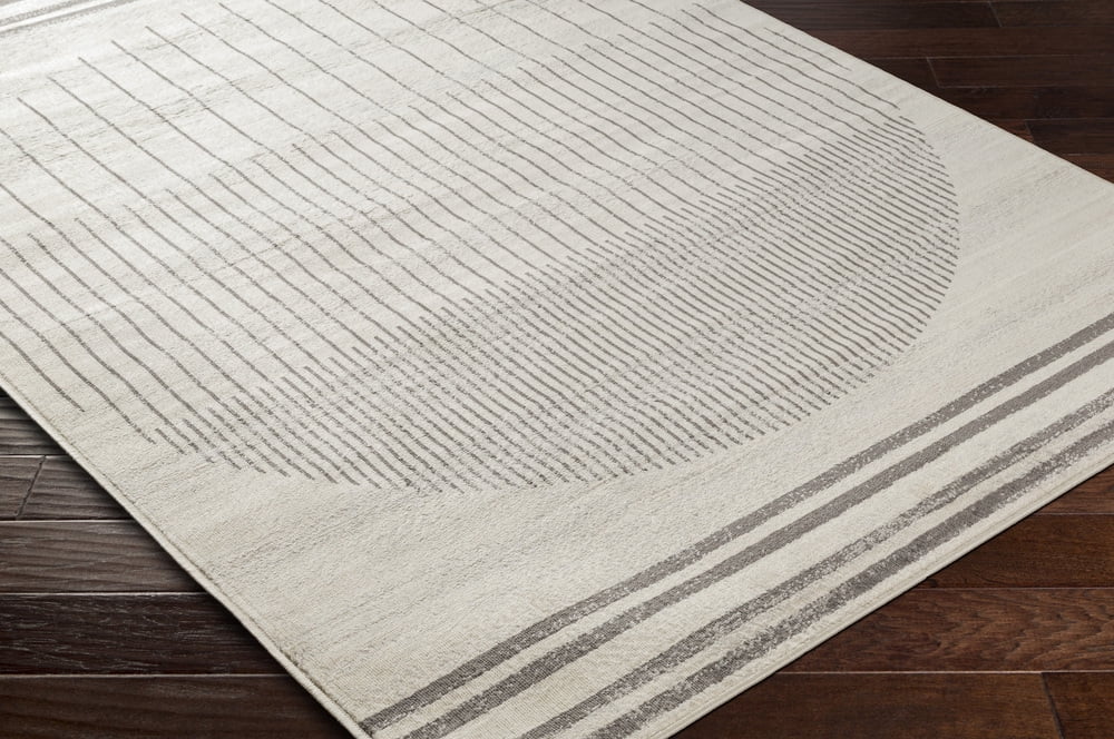 Livabliss Area Rugs for Living Room, 7x9 Floransa Modern Cream Rug, Bedroom Dining Room Home Decor Stain Resistant Carpet (6'7" x 9')