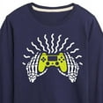 thumbnail image 3 of Instant Message - Skeleton Gamer Hands - Toddler & Youth Long Sleeve Graphic T-Shirt, 3 of 6
