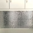 thumbnail image 4 of Mosaico de metal, panel de aluminio y plástico, adhesivo para pared, dorado, abstracto, impermeable, para cocina, baño, azulejos, decoración de pared, 4 of 5