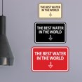 thumbnail image 6 of Signs ByLITA Classic Framed The Best Water In The World Arrow Down Sign (Brushed Gold) - Small, 6 of 8