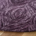 thumbnail image 3 of SAFAVIEH Ikat Kim Geometric Wool Area Rug, Purple, 6' x 6' Round, 3 of 7