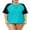 Navy&Auqa, variant on Women Plus Size Rash Guard Short Sleeve Rashguard UPF 50+ Swimming Shirt